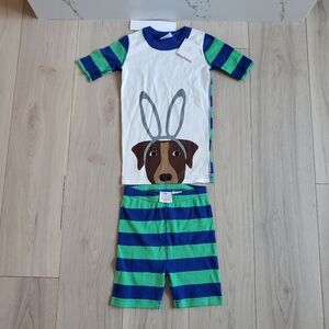 Hanna Andersson Easter Dog Print Pajama Set